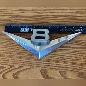Ford V8 chrome truck/auto emblem.